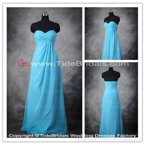 Popular Sweetheart Long Chiffon Bridesmaid Dress (11088)